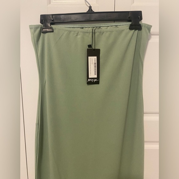 Nastygal Slits Bandeau Midi/Maxi Dress new with tags - Picture 4 of 4